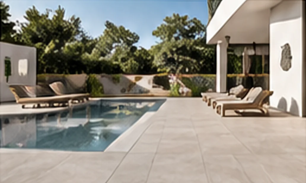 Concrete and cement effect porcelain