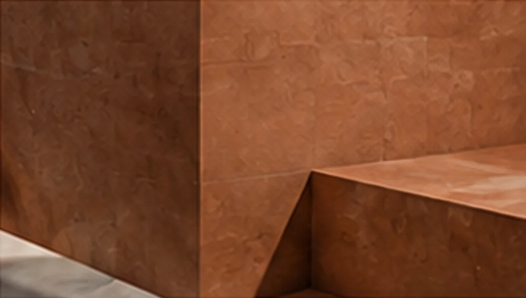 Terracotta and clay effect porcelain